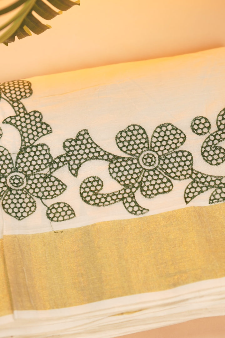 Kerala Cotton Saree TSA0960