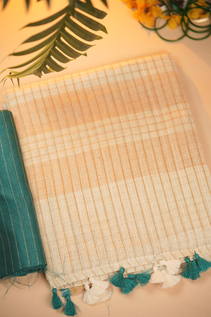 Linen  Saree TSA0968