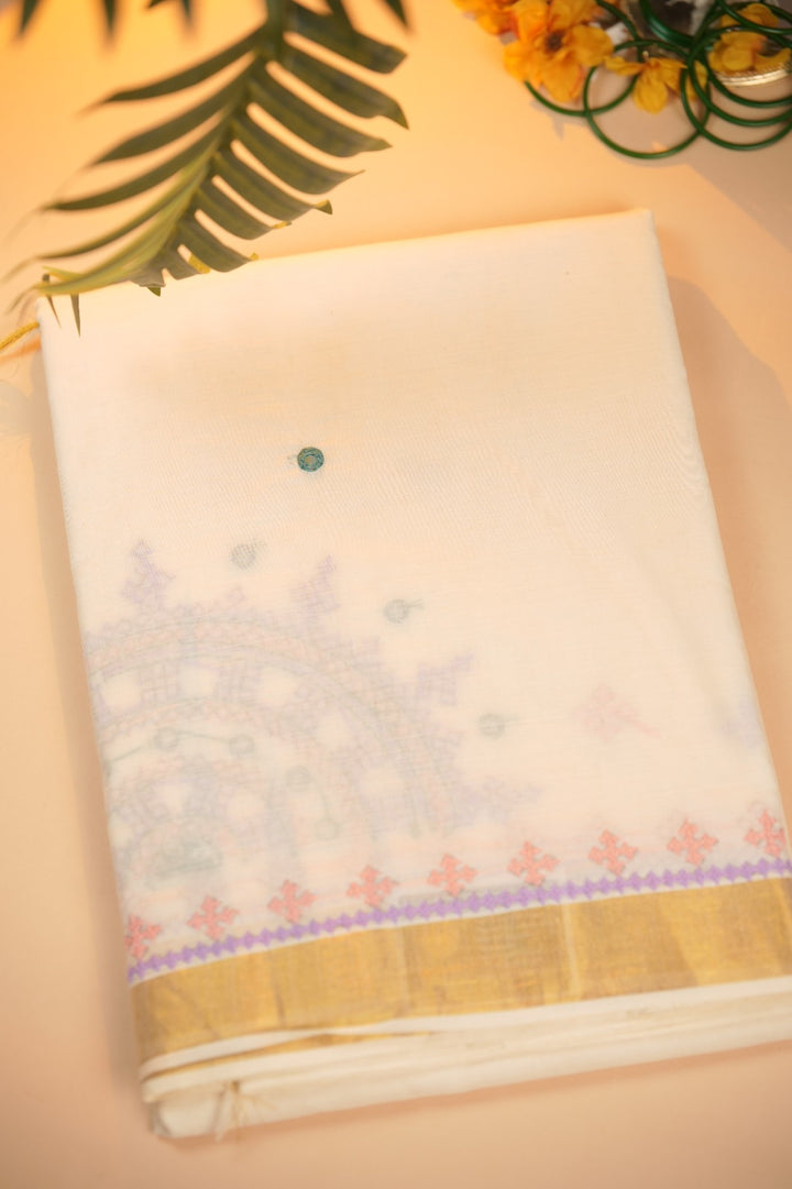 Kerala Cotton Saree TSA0966