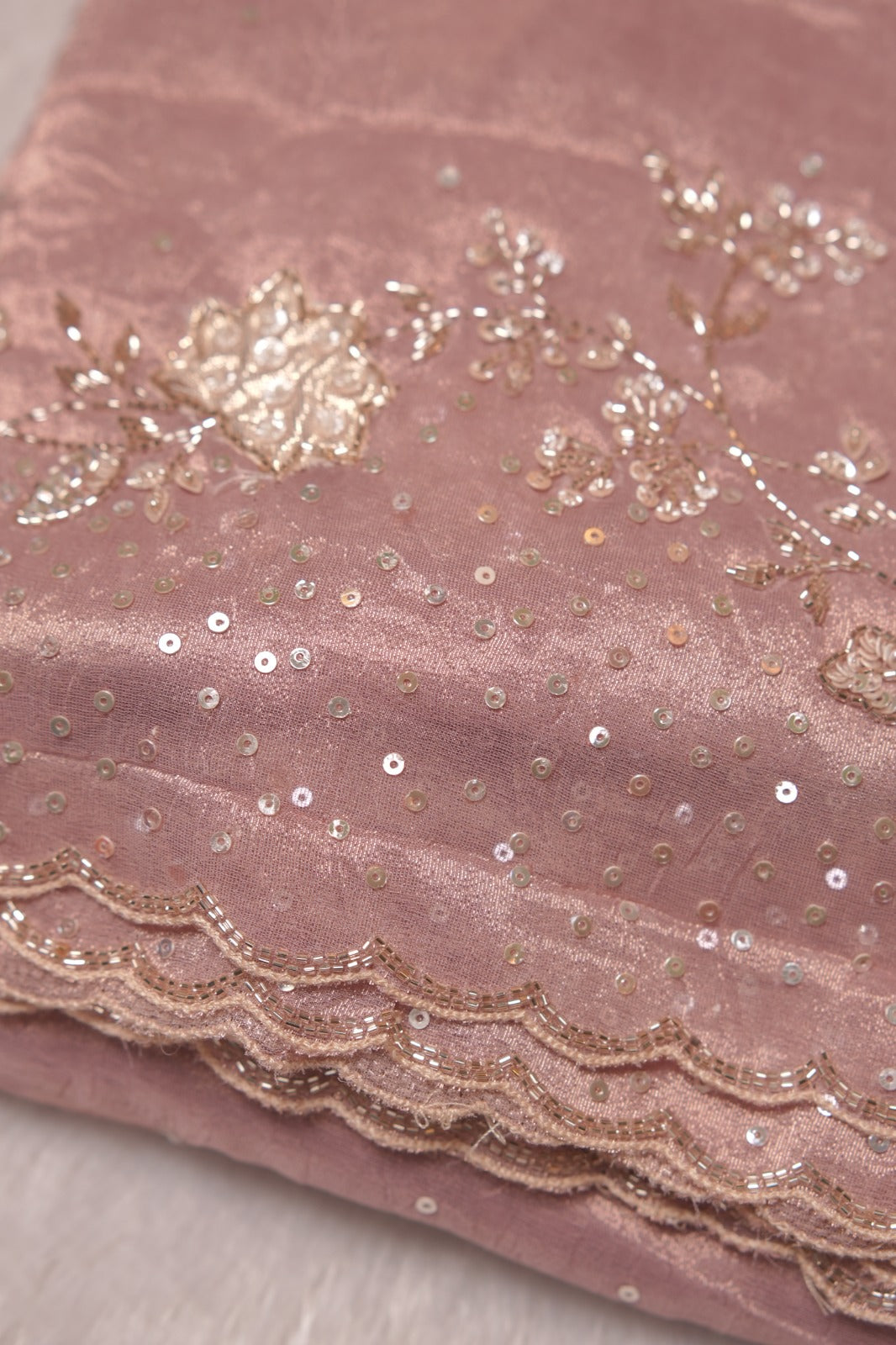 Crushed Tissue Saree TSA5433