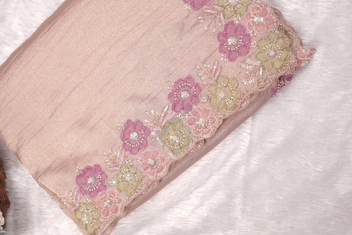 Crushed Tissue Saree TSA5444