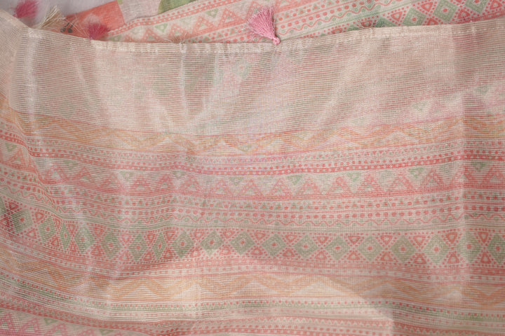 Tissue Linen Saree TSA5454