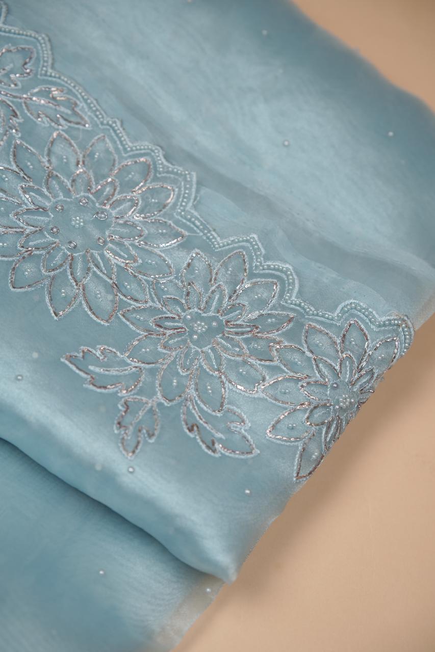Glass Organza Saree TSA5467