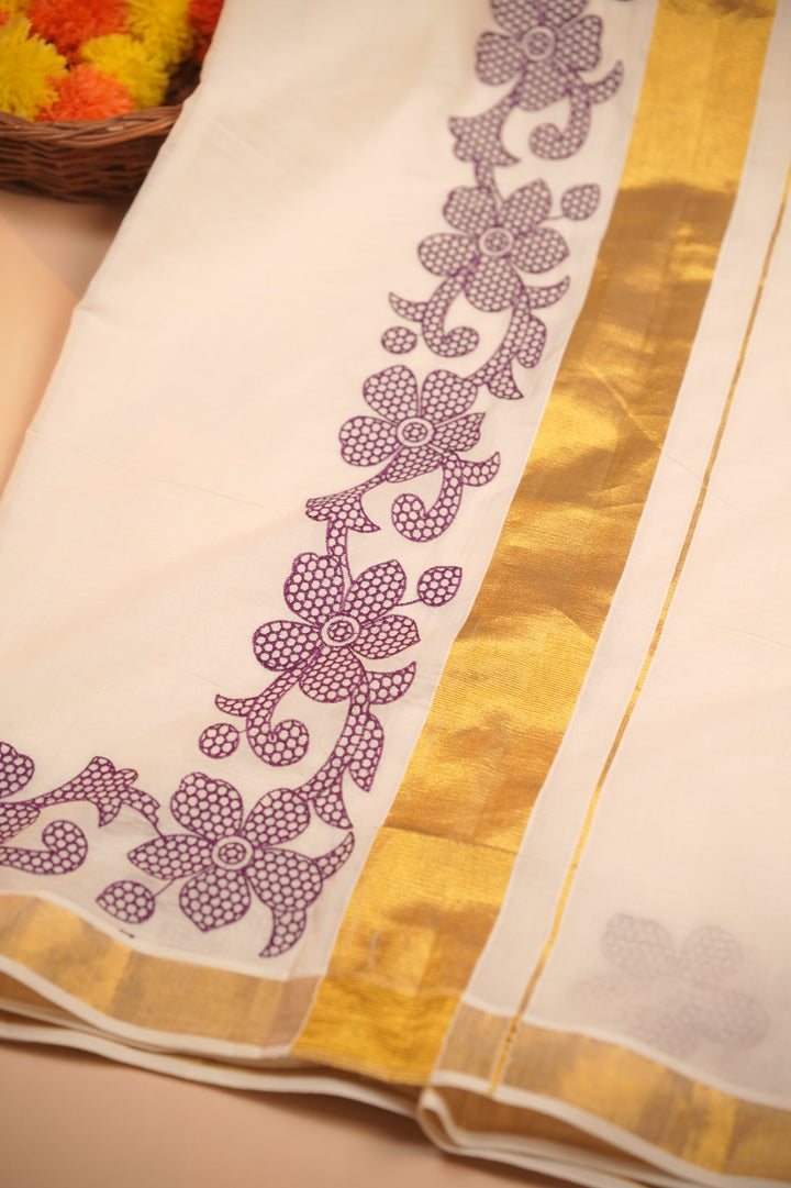 Kerala Cotton Saree TSA5470