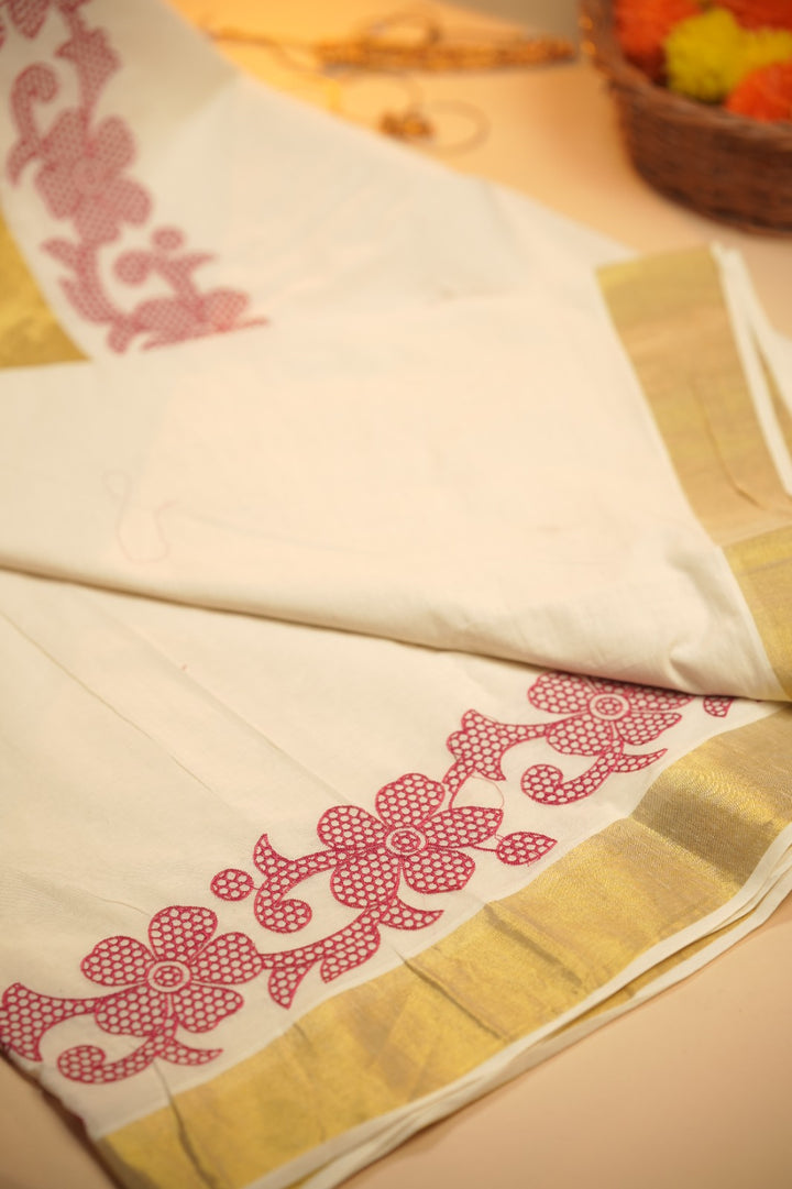 Kerala Cotton Saree TSA5470