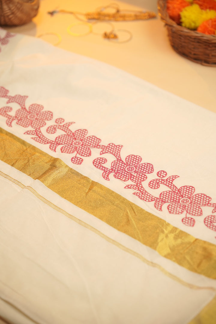 Kerala Cotton Saree TSA5470