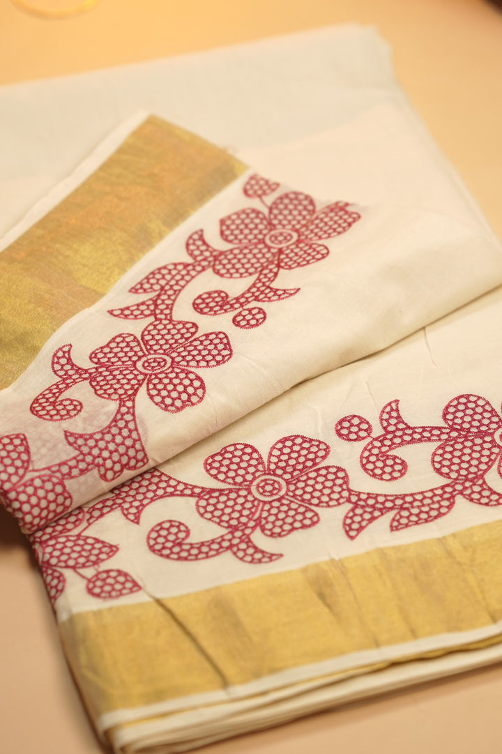 Kerala Cotton Saree TSA5470