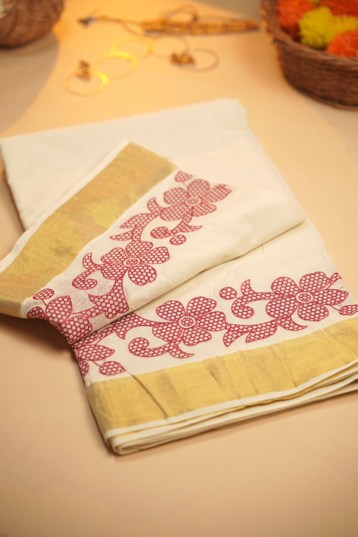 Kerala Cotton Saree TSA5470