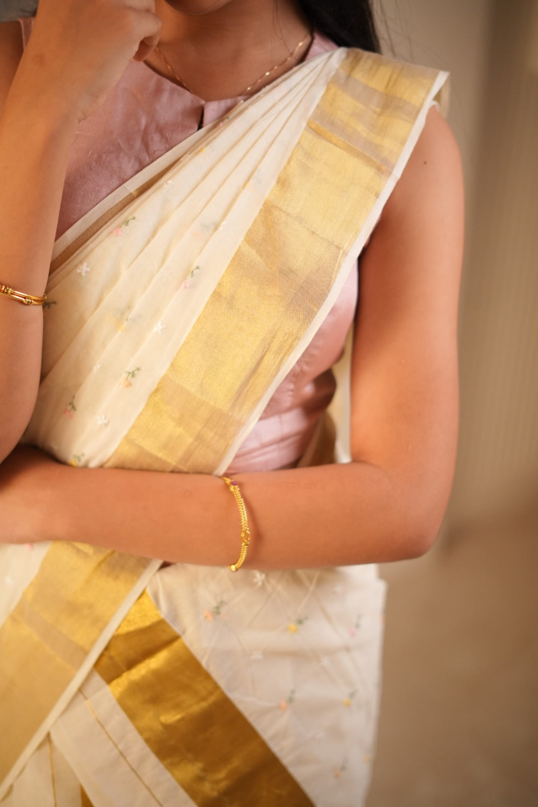 Kerala Cotton Set Mundu TSA01012