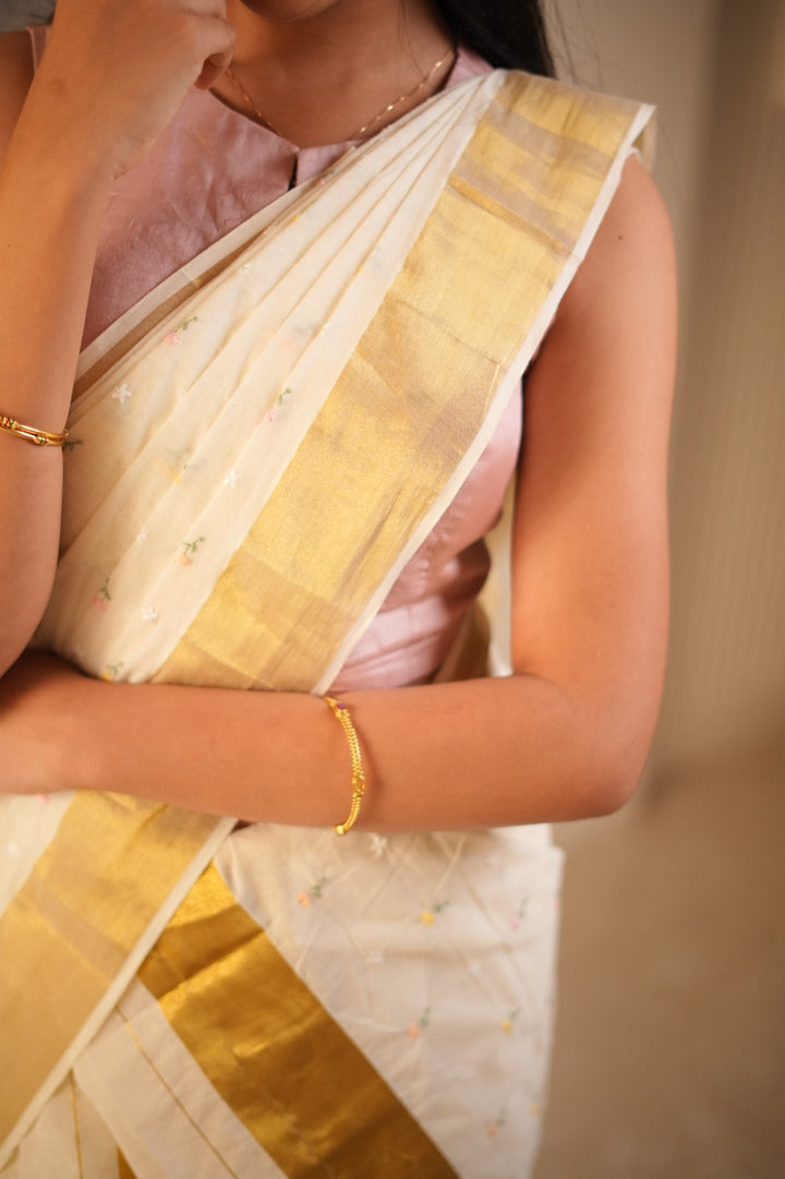 Kerala Cotton Set Mundu TSA01012