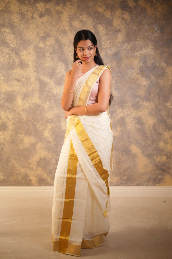 Kerala Cotton Set Mundu TSA01012
