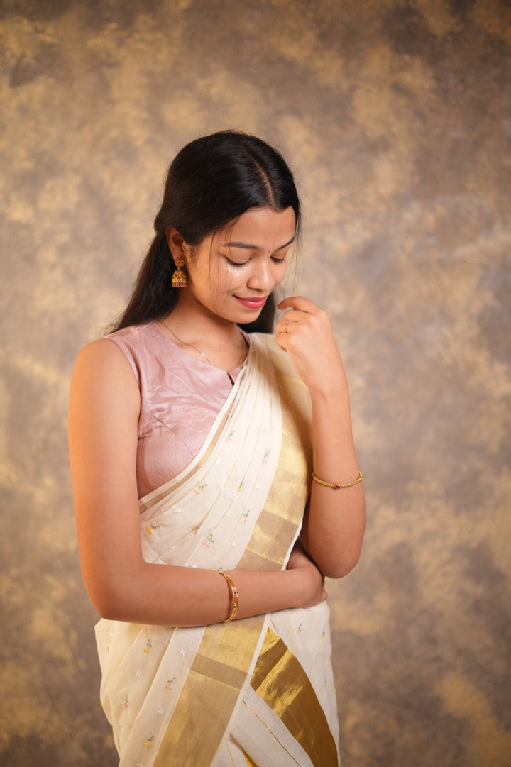 Kerala Cotton Set Mundu TSA01012