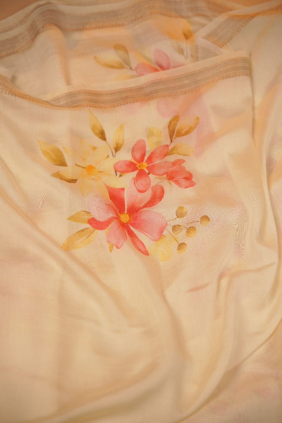 Chanderi Silk Saree TSA5494