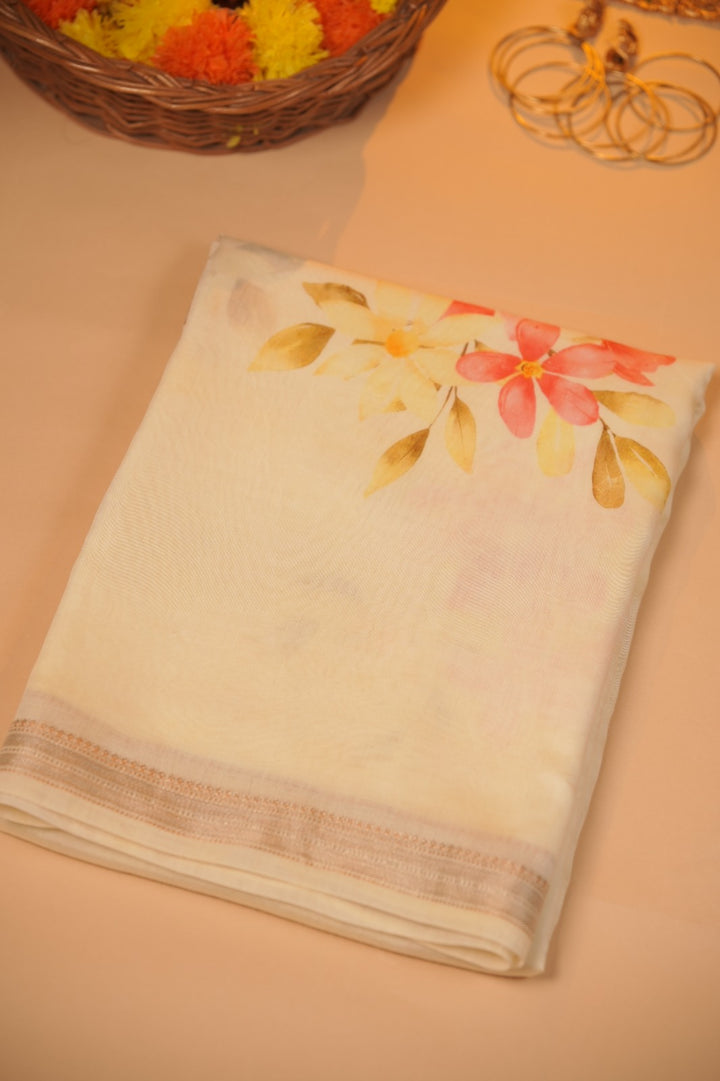 Chanderi Silk Saree TSA5494