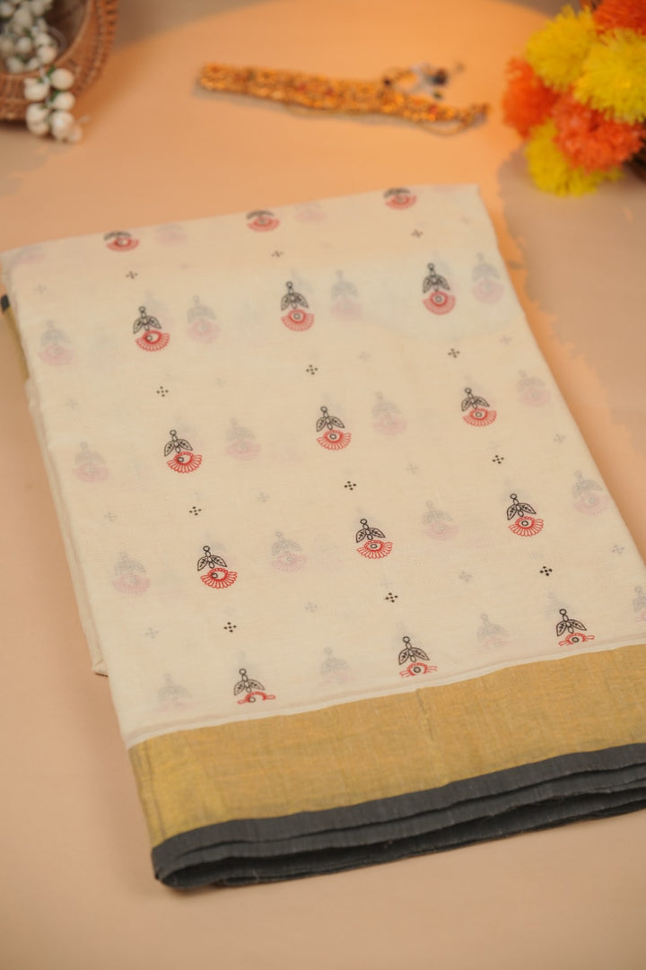 Kerala Cotton Saree TSA01015