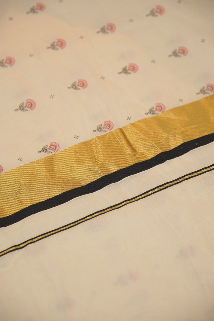 Kerala Cotton Saree TSA01015