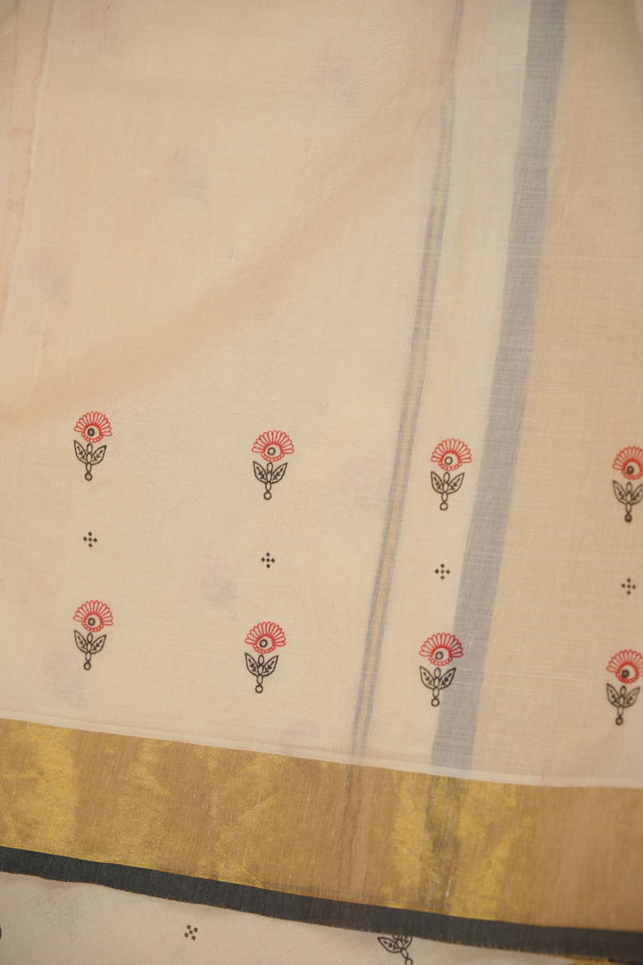 Kerala Cotton Saree TSA01015