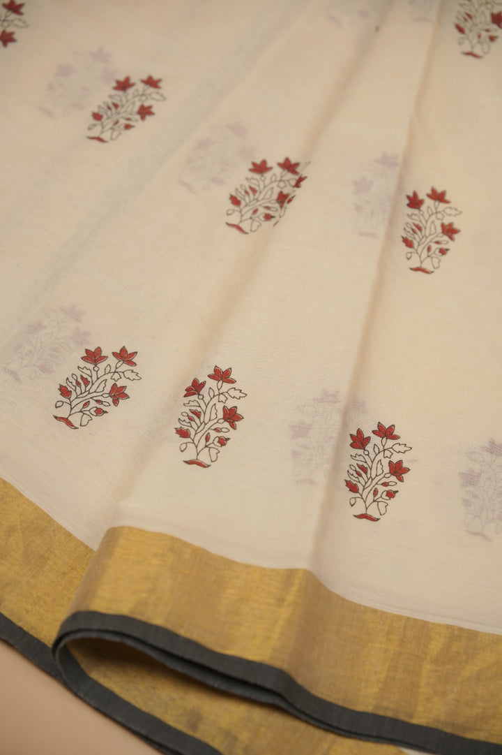 Kerala Cotton Saree TSA01017