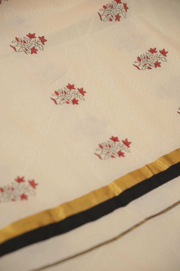 Kerala Cotton Saree TSA01018