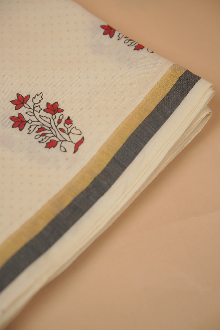 Kerala Cotton Saree TSA01018