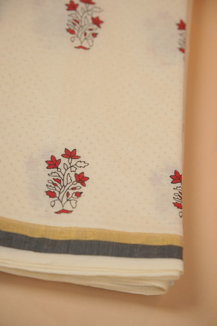 Kerala Cotton Saree TSA01018