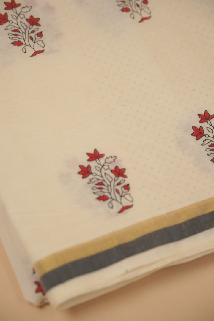 Kerala Cotton Saree TSA01018
