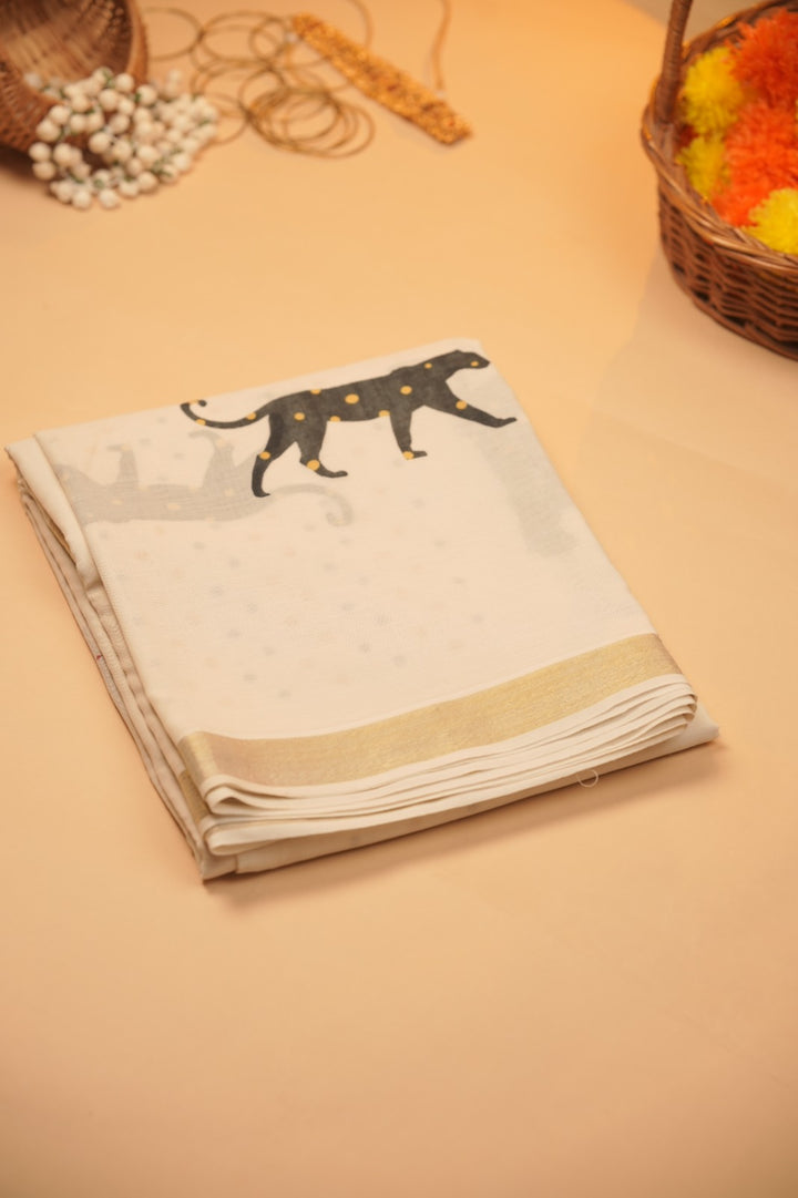 Chanderi Cotton Saree TSA01038