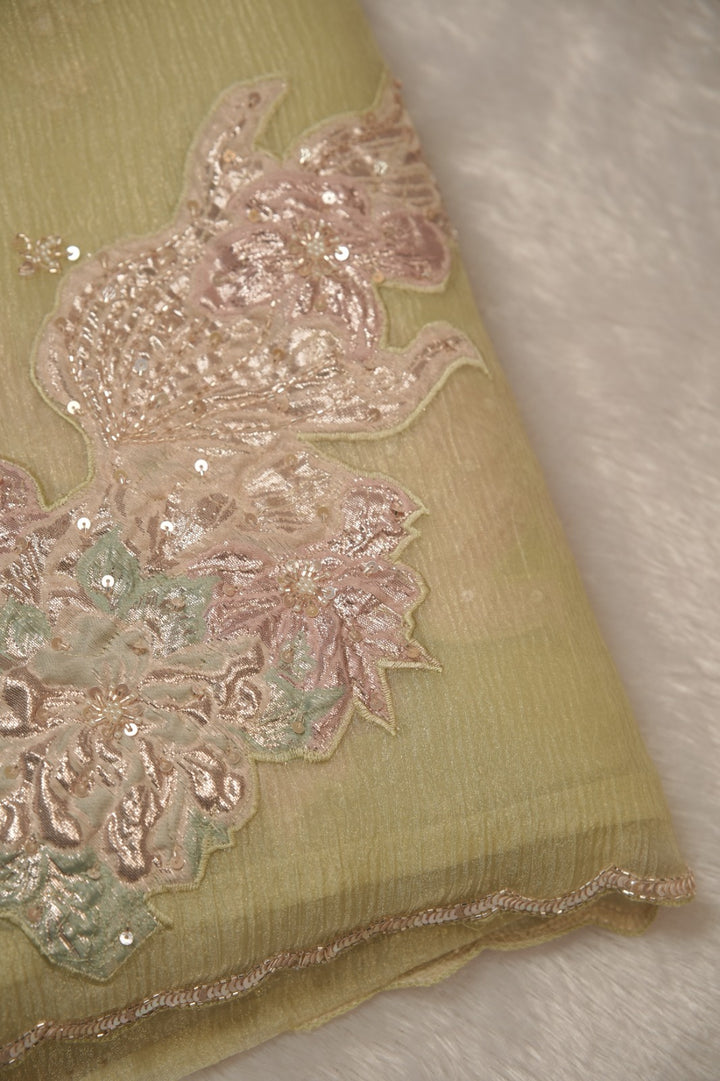 Crushed Tissue Saree TSA5509