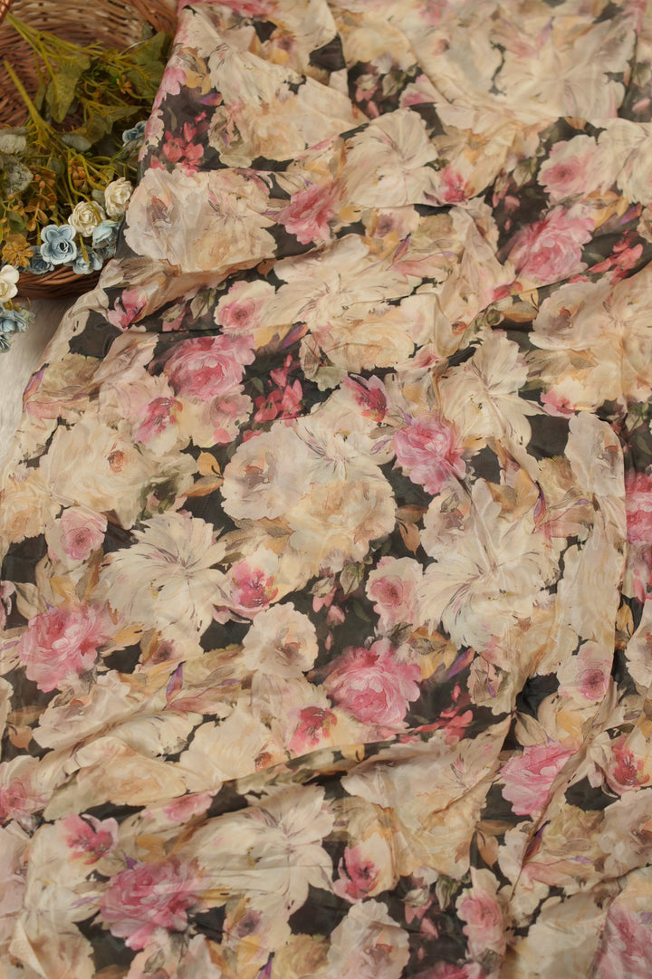 Satin Crepe Material TRF5527