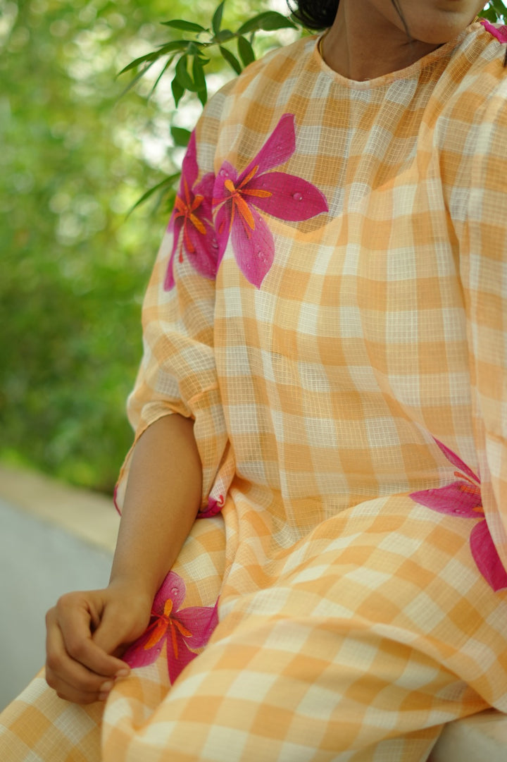 Gingham Kaftan TKTF1015