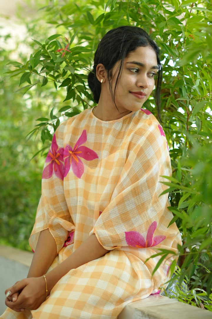 Gingham Kaftan TKTF1015