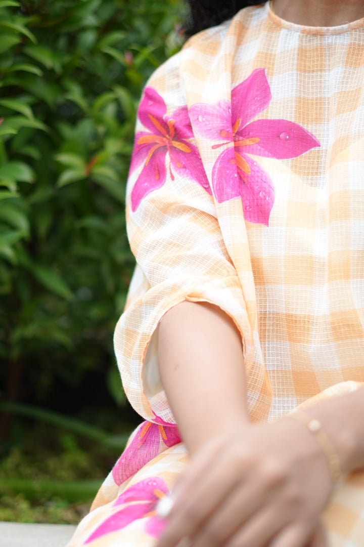 Gingham Kaftan TKTF1015