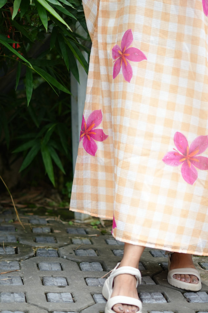 Gingham Kaftan TKTF1015