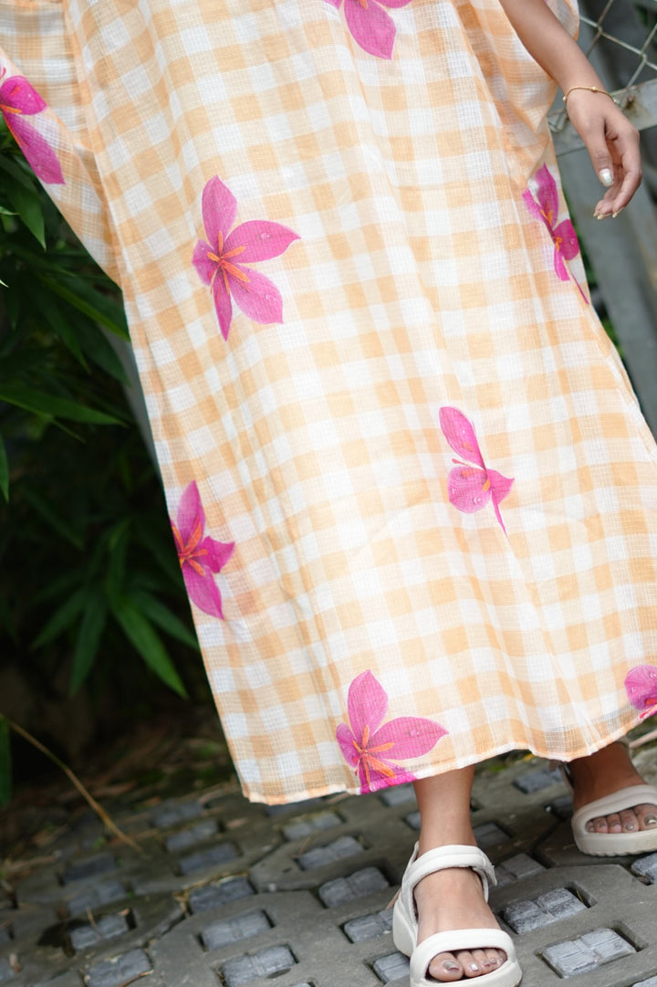 Gingham Kaftan TKTF1015