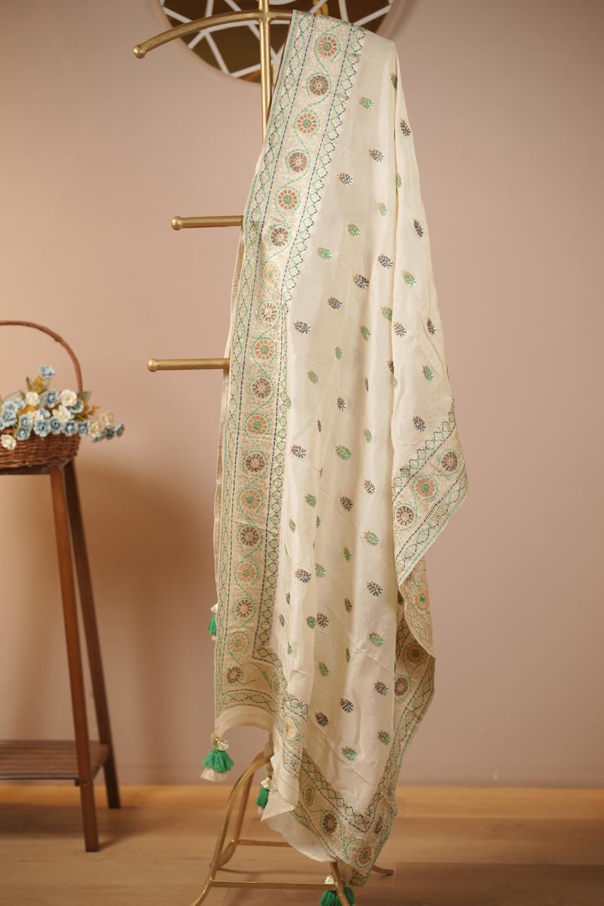 Semi Silk Duppatta TDA5540