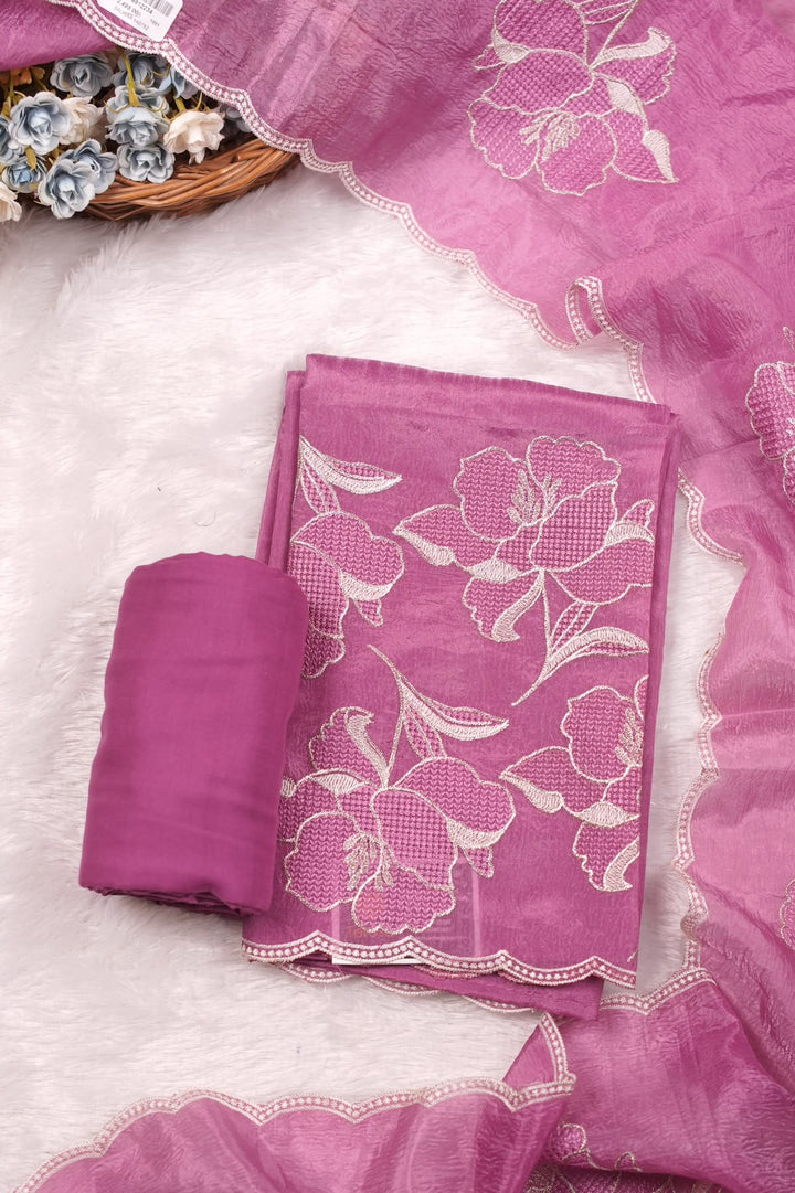 Crushed Organza Saree TSA5547