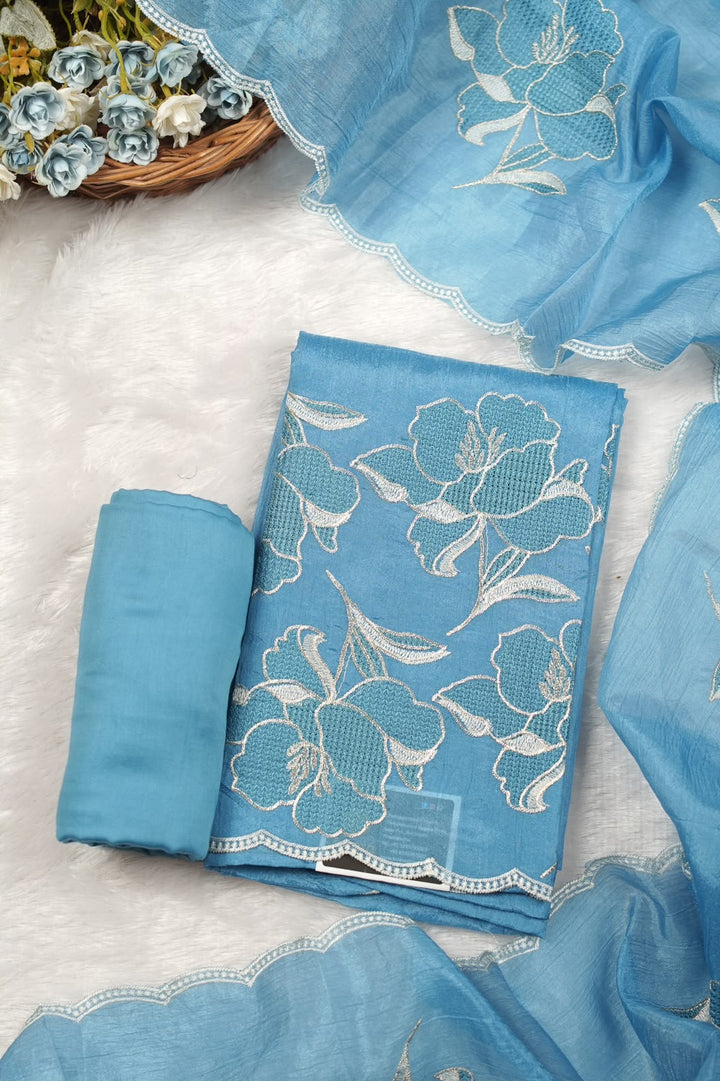 Crushed Organza Saree TSA5547