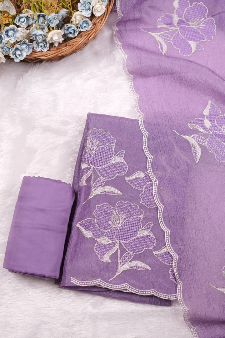 Crushed Organza Saree TSA5547