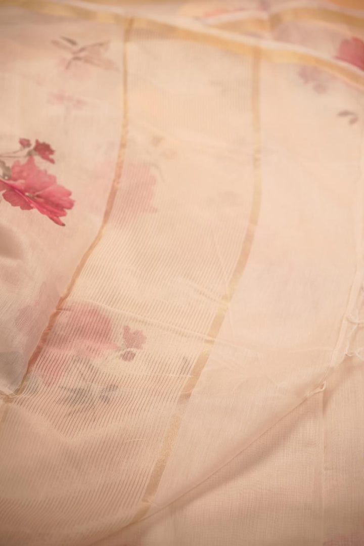 Chanderi Digital Print Saree TSA5546 Print 2