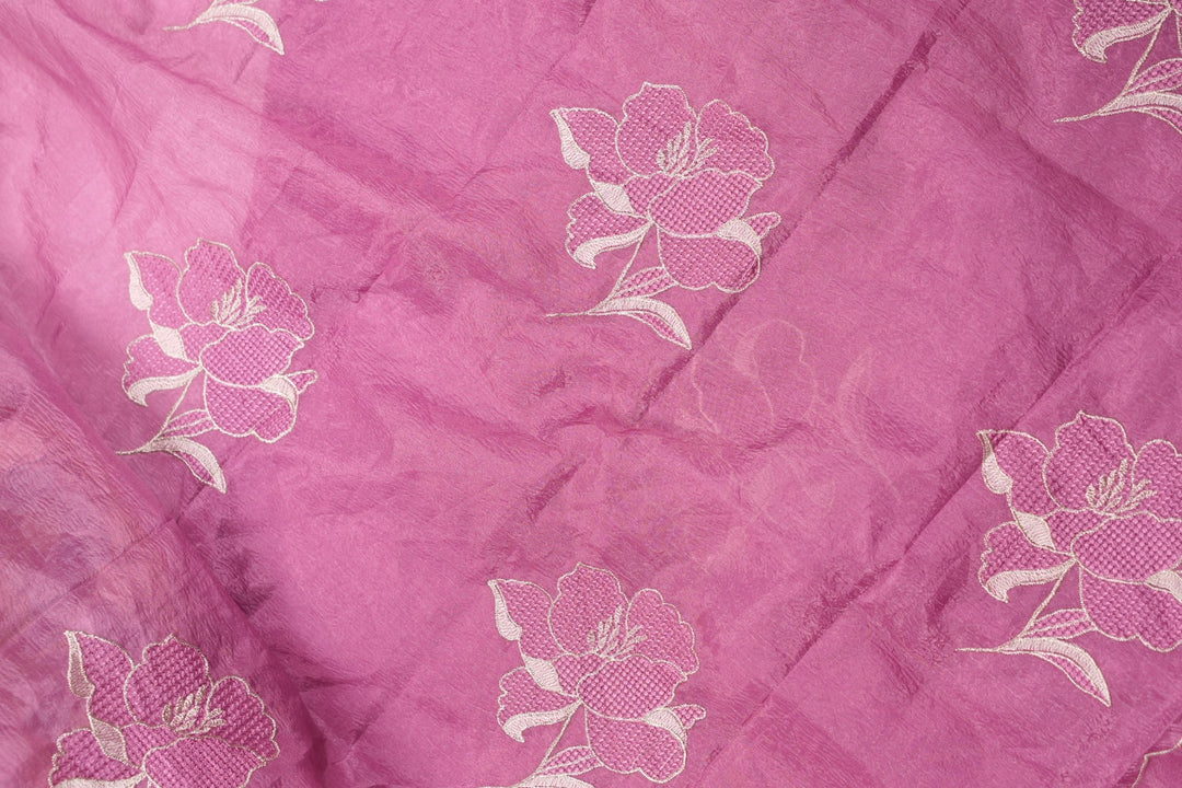 Crushed Organza Saree TSA5547