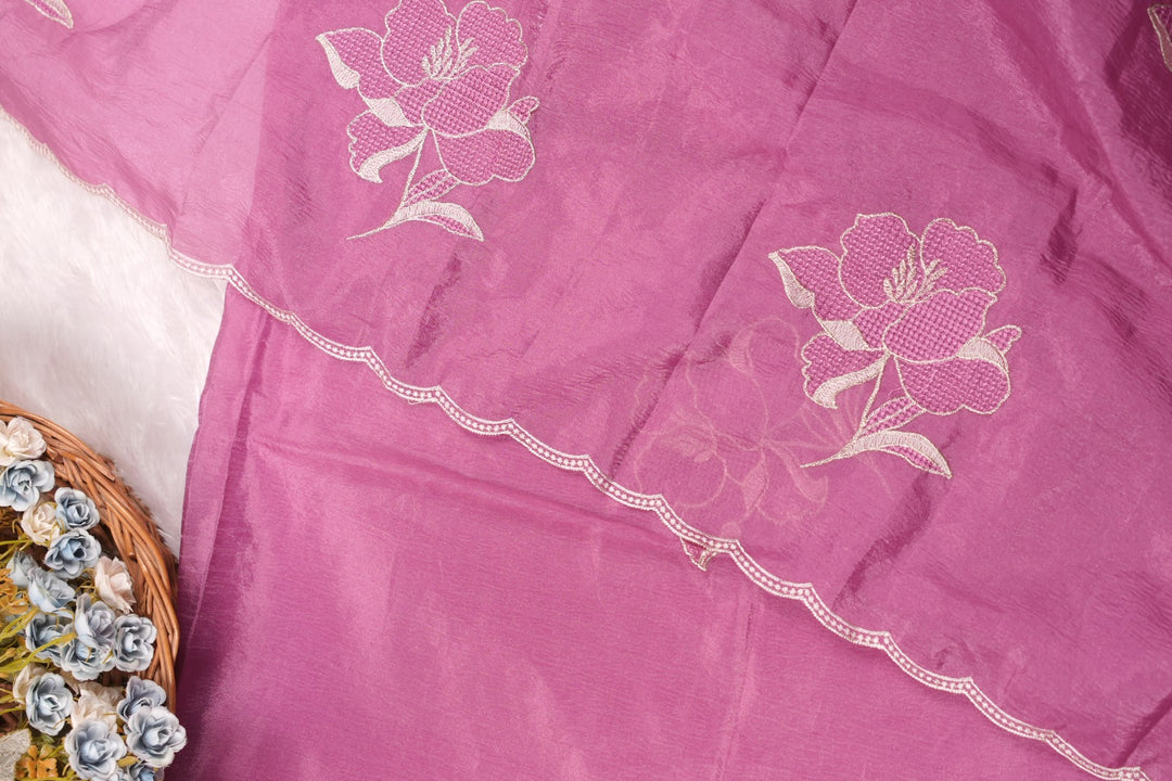 Crushed Organza Saree TSA5547
