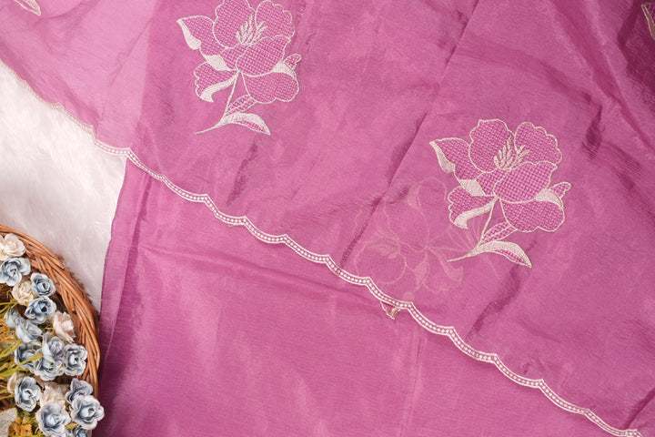 Crushed Organza Saree TSA5547