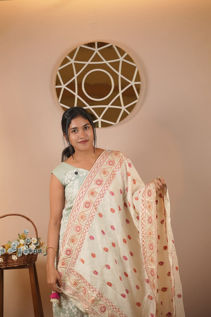 Semi Silk Duppatta TDA5540