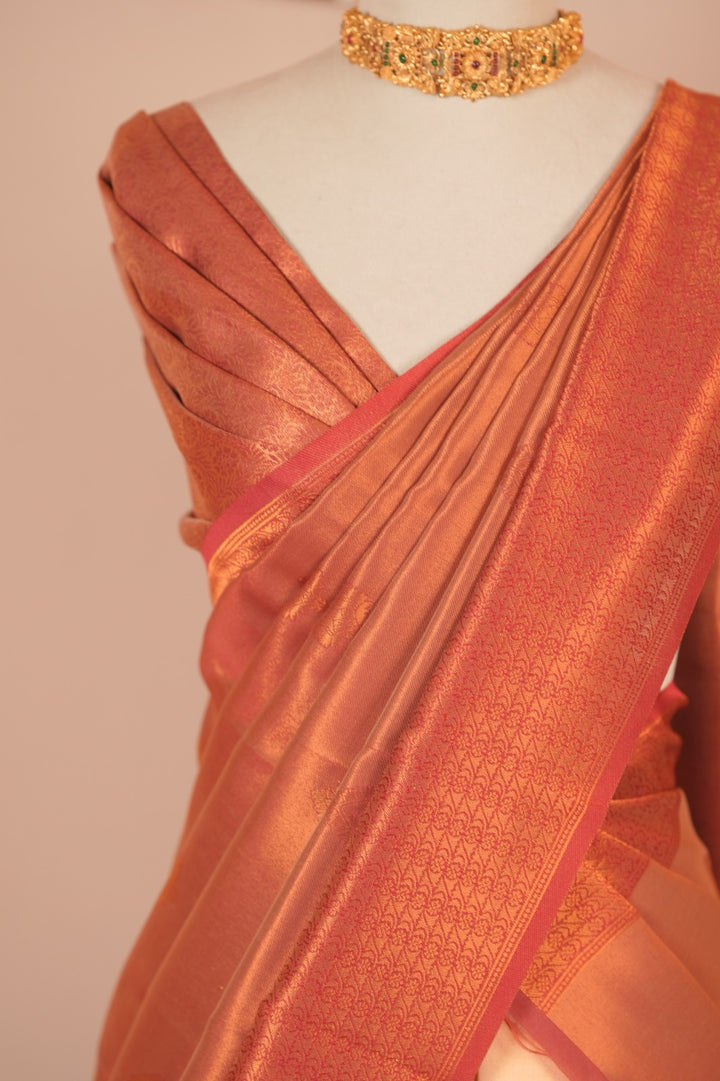 Semi Silk Unstitched Dhawani TDN01096