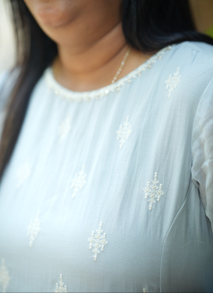 Chanderi Panel Dress TKTF1016