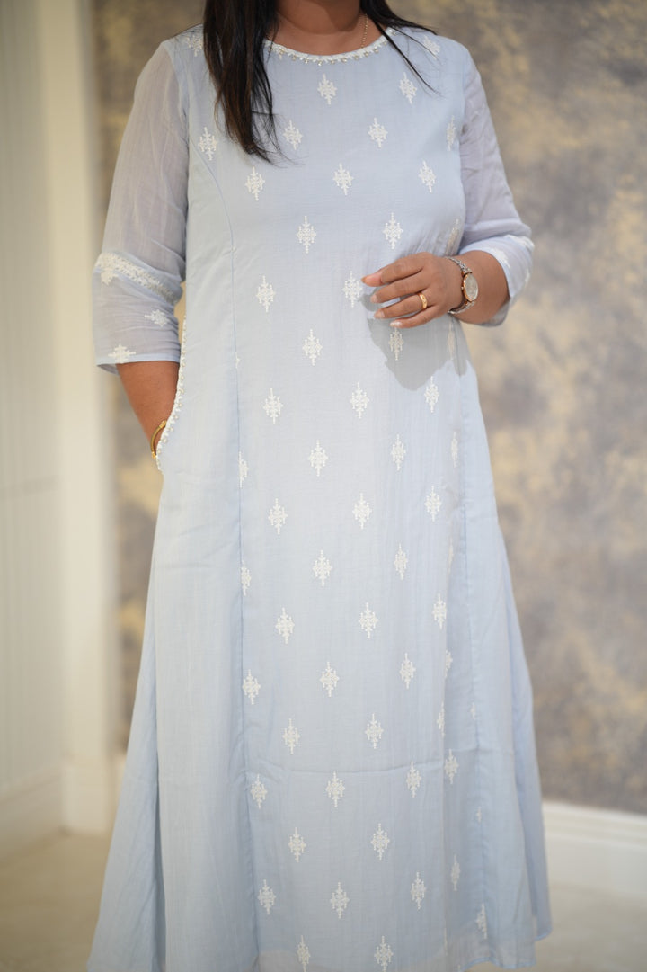Chanderi Panel Dress TKTF1016