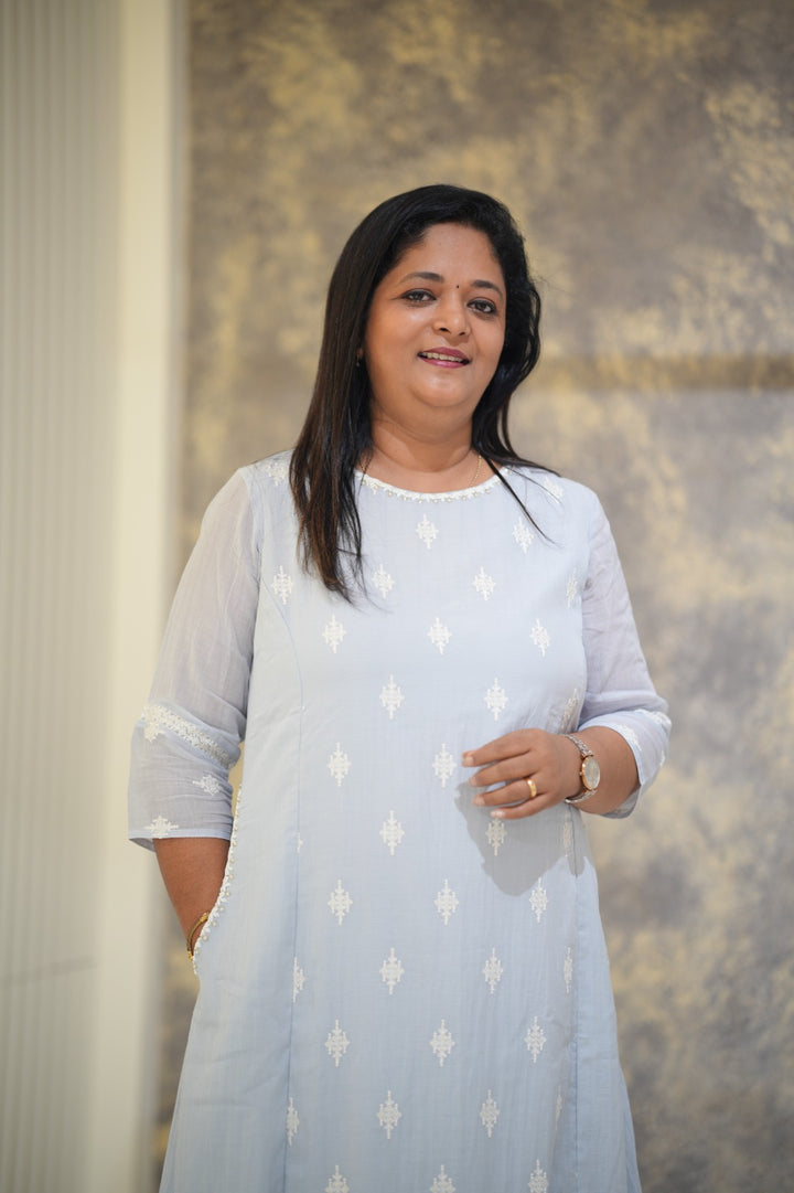 Chanderi Panel Dress TKTF1016