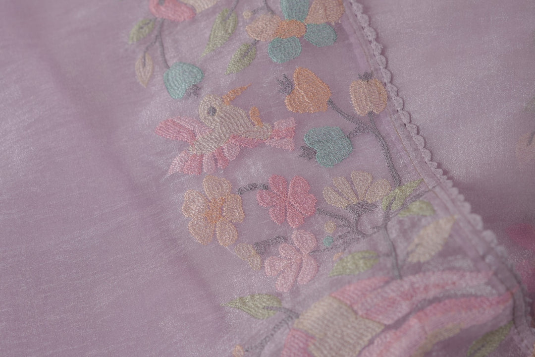 Crushed Organza Saree TSA5566