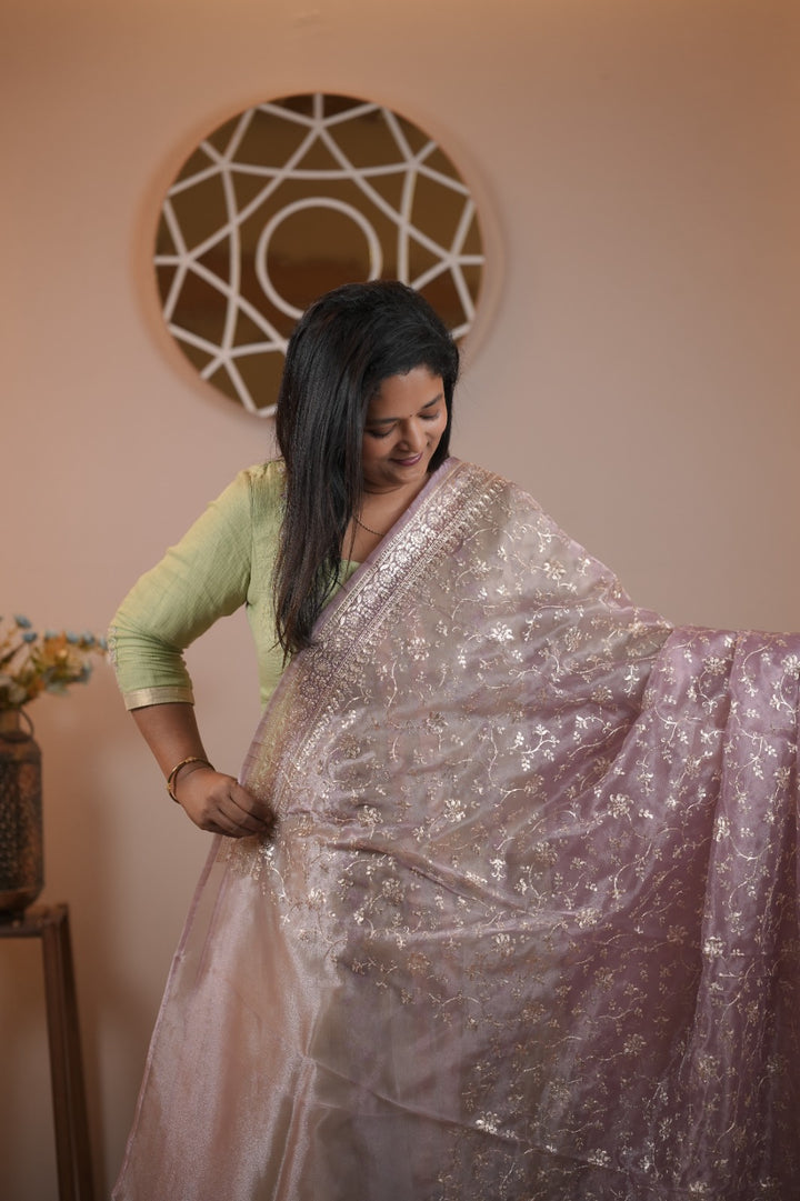 Glass Organza Saree TSA5583