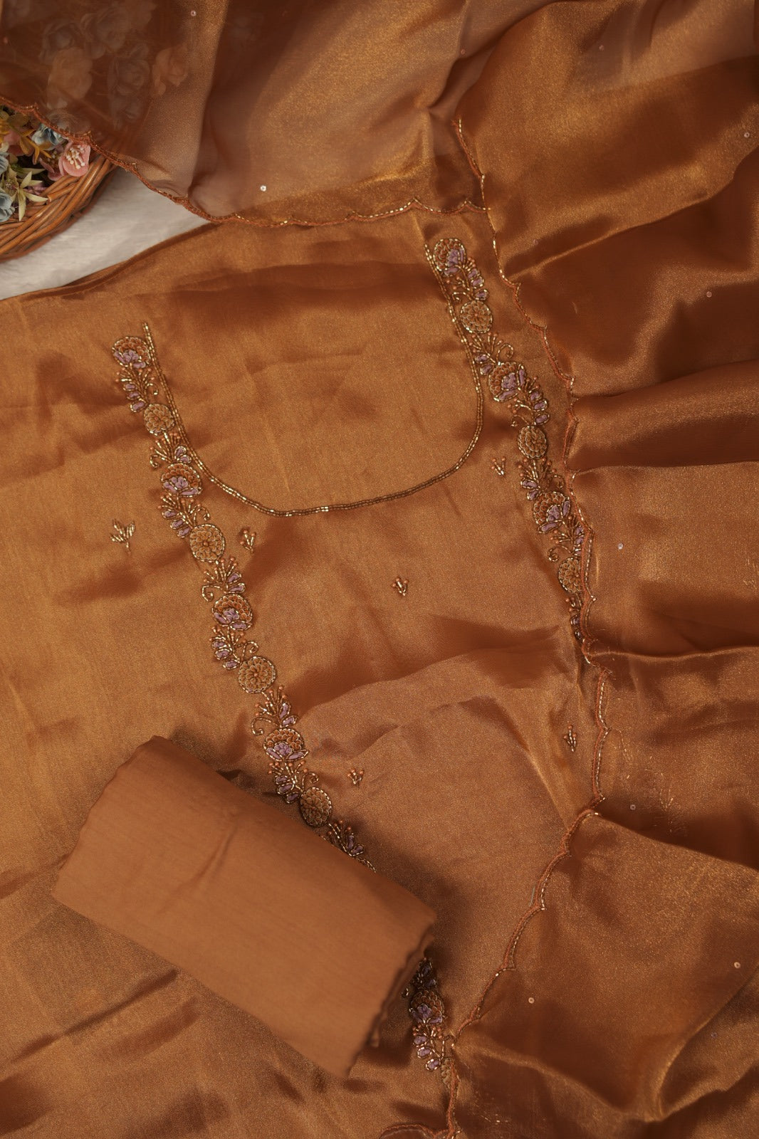 Tissue Organza Salwar TSS5589